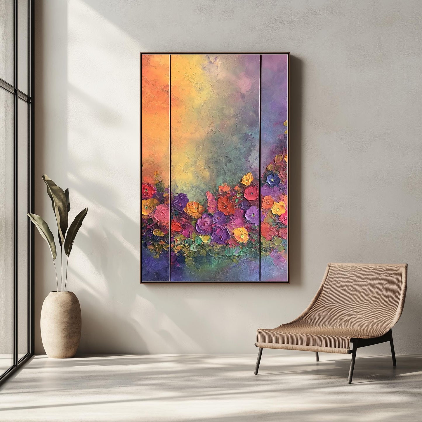 floral abstract canvas wall art | floral abstract wall art | abstract wall decor | abstract floral wall art | abstract flower wall art