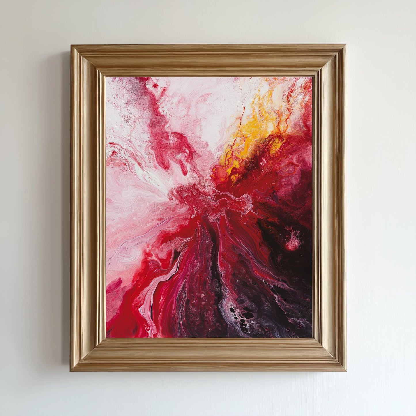 red abstract canvas wall art | abstract oil paintings on canvas wall art red | abstract wall art | abstract wall art framed | red wall art