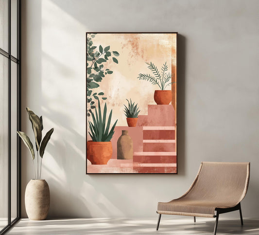 plant wall decor | plant wall art | botanical wall art | plant wall art canvas | plant wall art framed | botanical plant canvas wall art