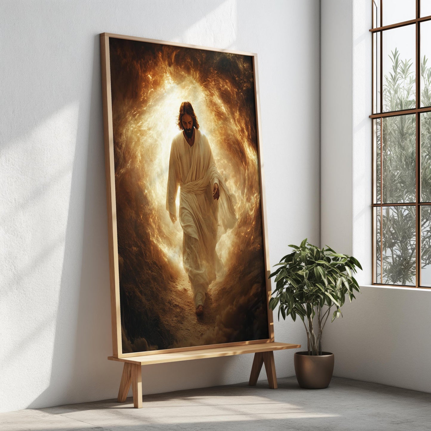 Jesus Canvas Wall Art | Christian Decor | Jesus Modern Canvas Print | Jesus Canvas Art Print | Jesus Poster, Jesus Frame Canvas | Jesus Art