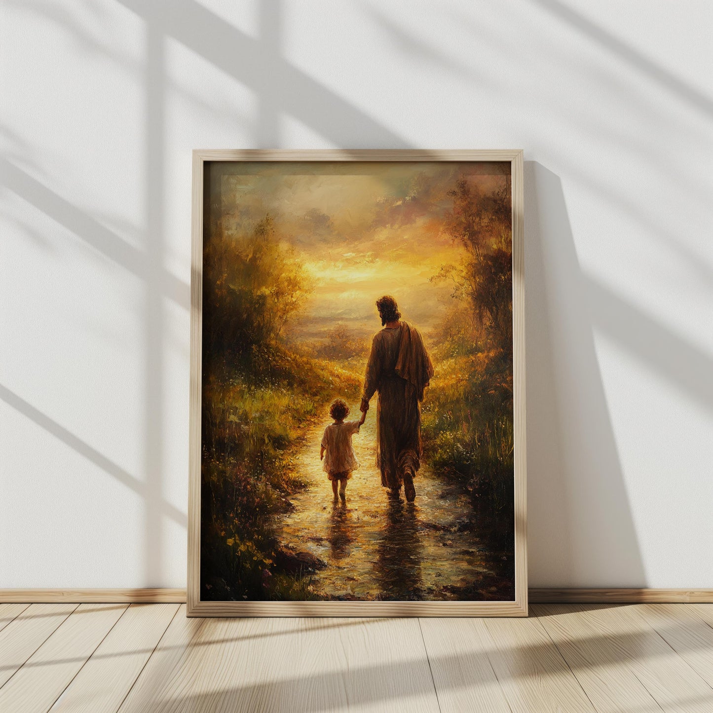 Jesus Walking Child Wall Art | jesus wall art, Christian Faith Wall Decor , jesus wall art canvas, jesus wall art christmas, Religious art