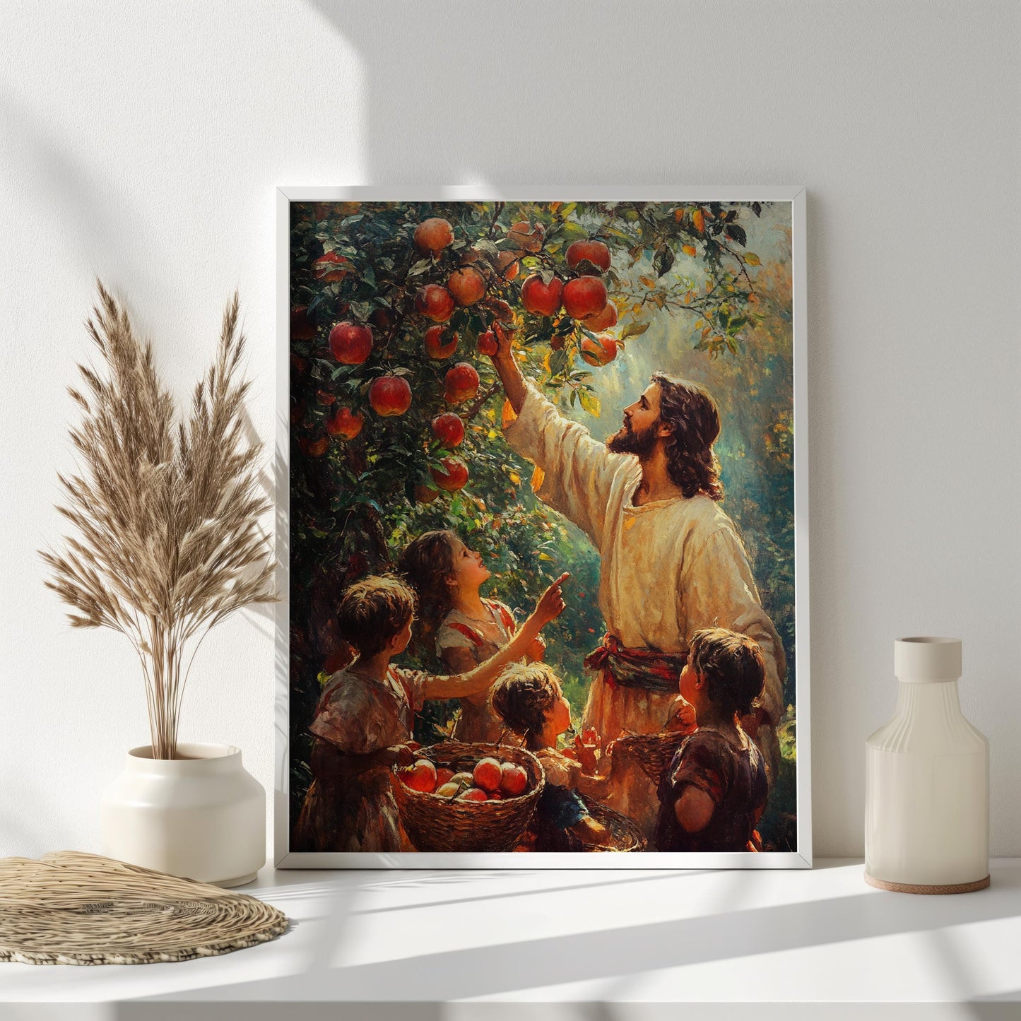 Jesus Apple Tree Wall Art | jesus wall art, Religious Kitchen Gift , jesus wall art canvas, jesus wall art christmas, jesus wall decor