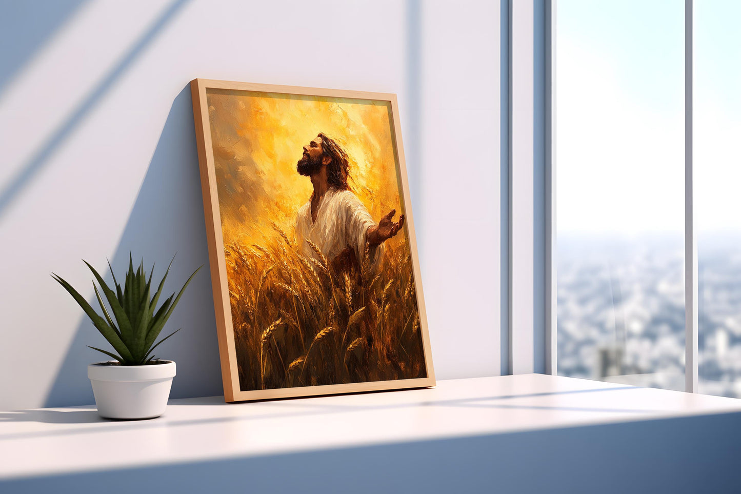 Jesus Wheat Field Wall Art | jesus wall art, Religious Gift , jesus wall art canvas, jesus wall art christmas, jesus wall decor