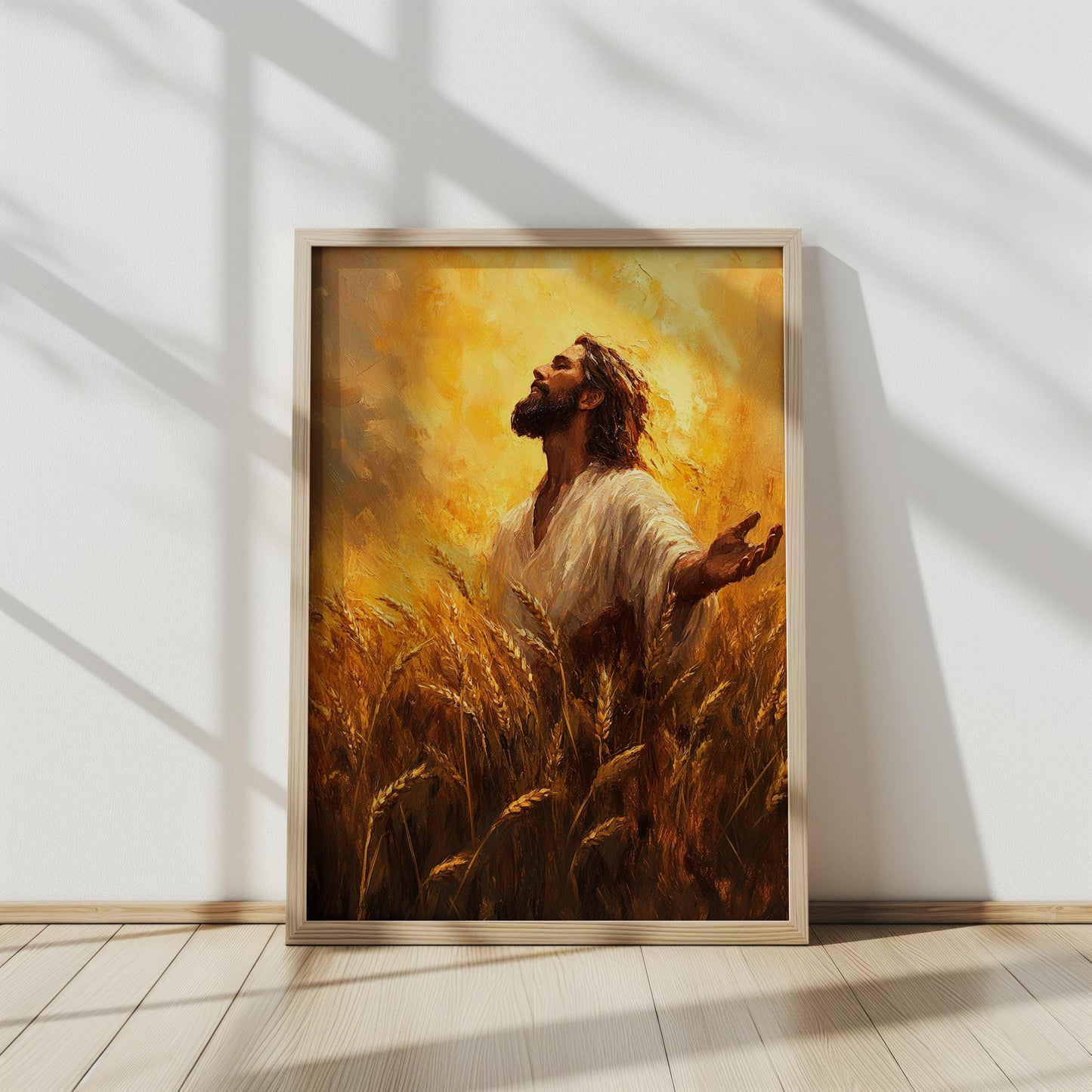 Jesus Wheat Field Wall Art | jesus wall art, Religious Gift , jesus wall art canvas, jesus wall art christmas, jesus wall decor