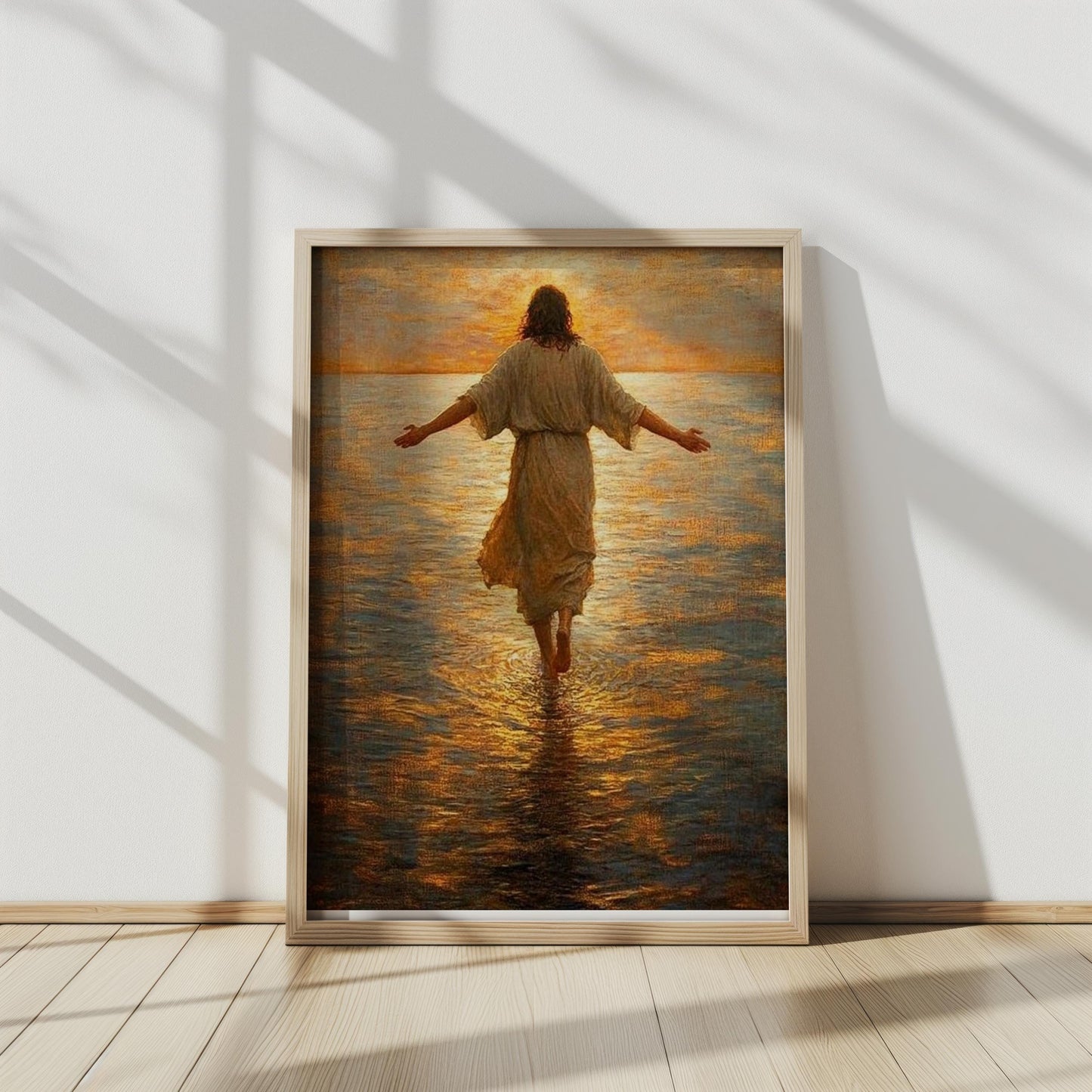 Jesus Walking Water Wall Art | jesus wall art, Religious Gift , jesus wall art canvas, jesus wall art christmas, jesus wall decor