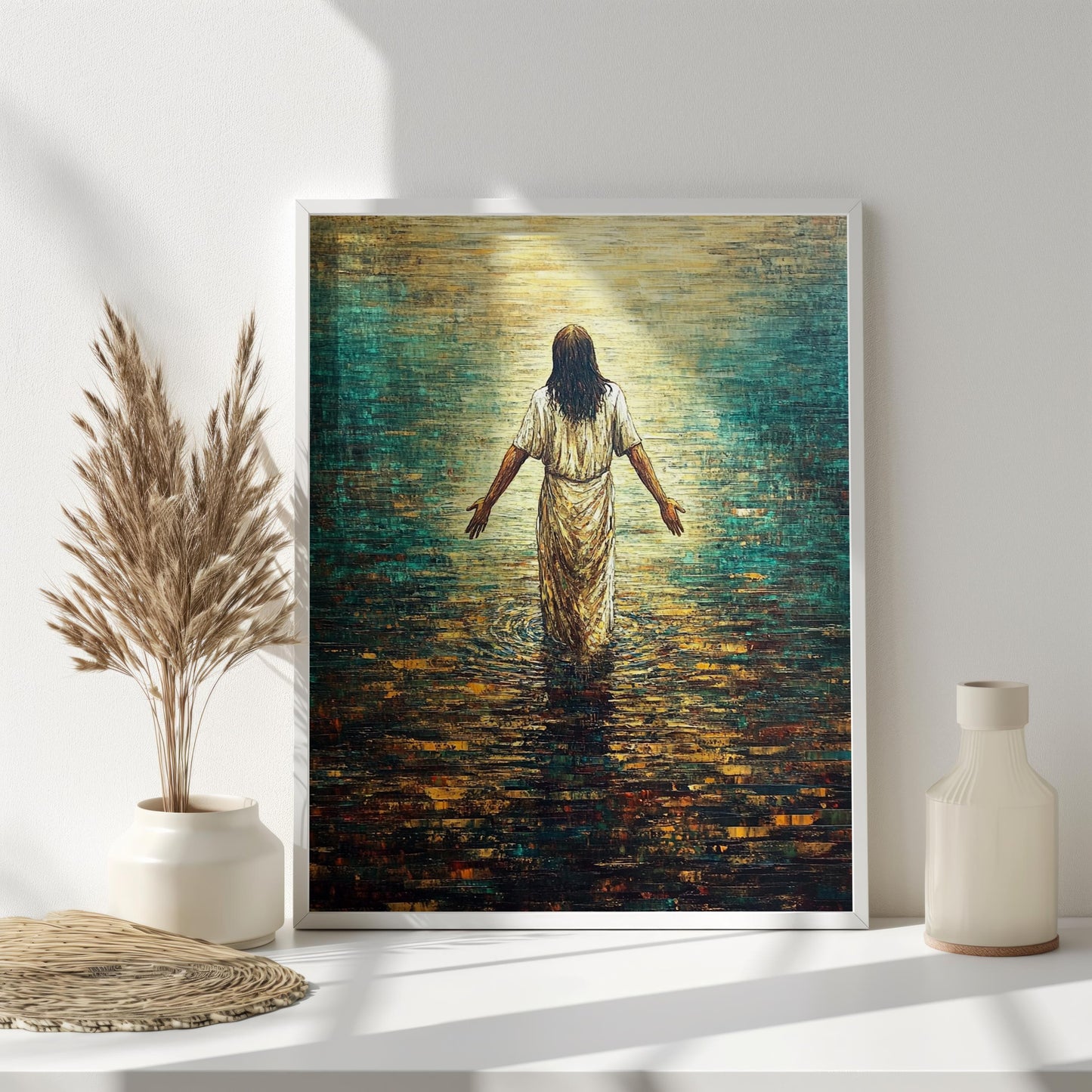 Jesus Water Walk Wall Art | jesus wall art, Religious Gift , jesus wall art canvas, jesus wall art christmas, jesus wall decor