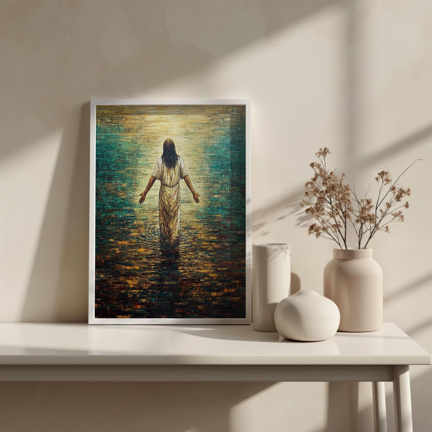 Jesus Water Walk Wall Art | jesus wall art, Religious Gift , jesus wall art canvas, jesus wall art christmas, jesus wall decor