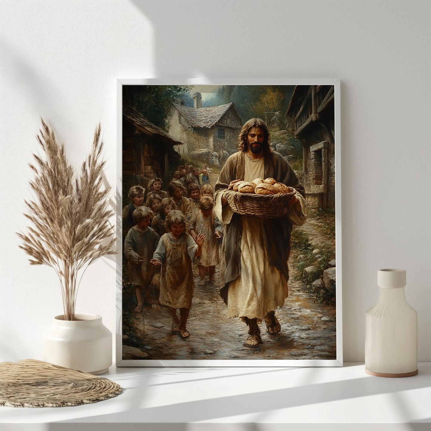 Jesus and the Children Wall Art | jesus wall art, Religious Gift , jesus wall art canvas, jesus wall art christmas, jesus wall decor