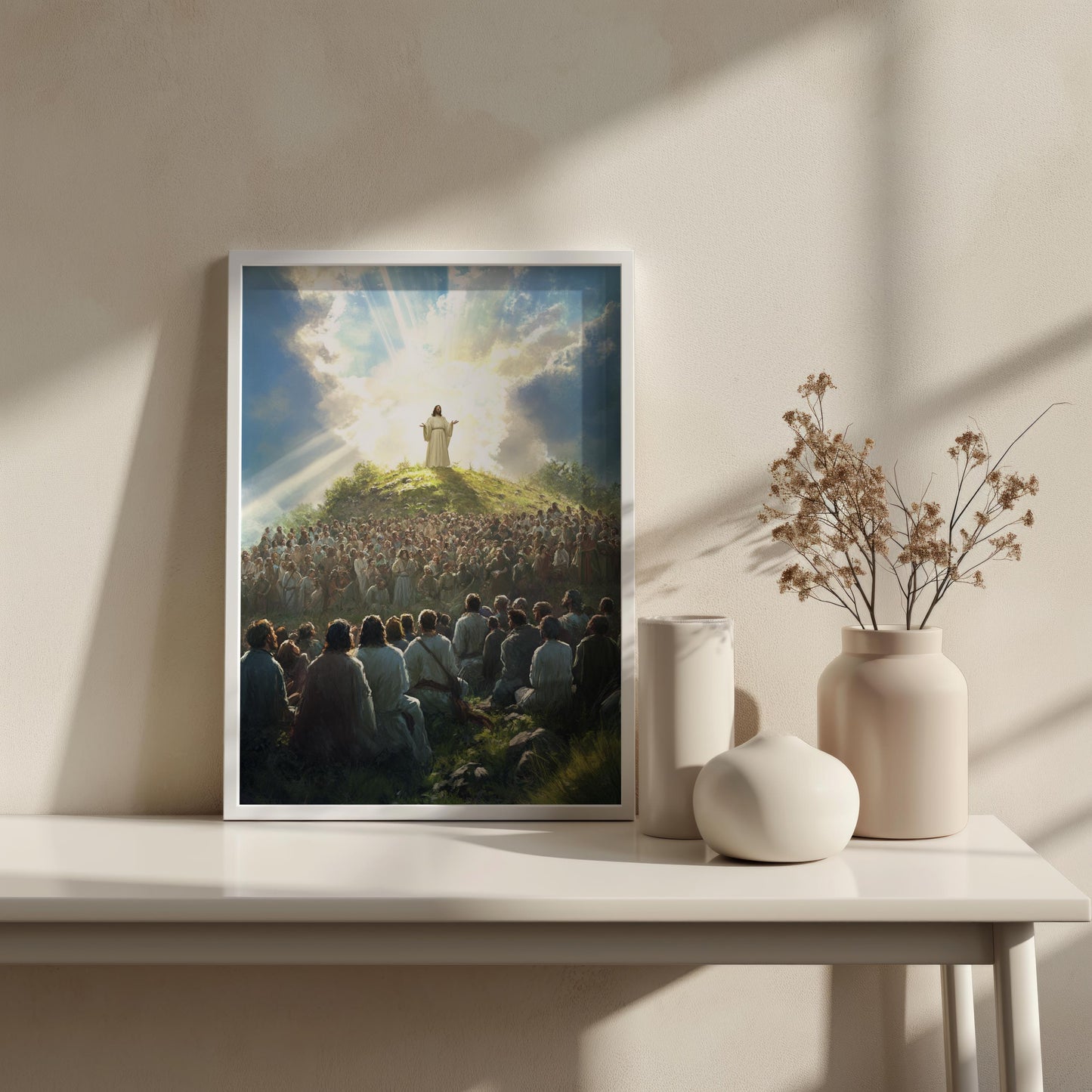 Sermon on Mount Wall Art | jesus wall art, Religious Gift , jesus wall art canvas, jesus wall art christmas, jesus wall decor