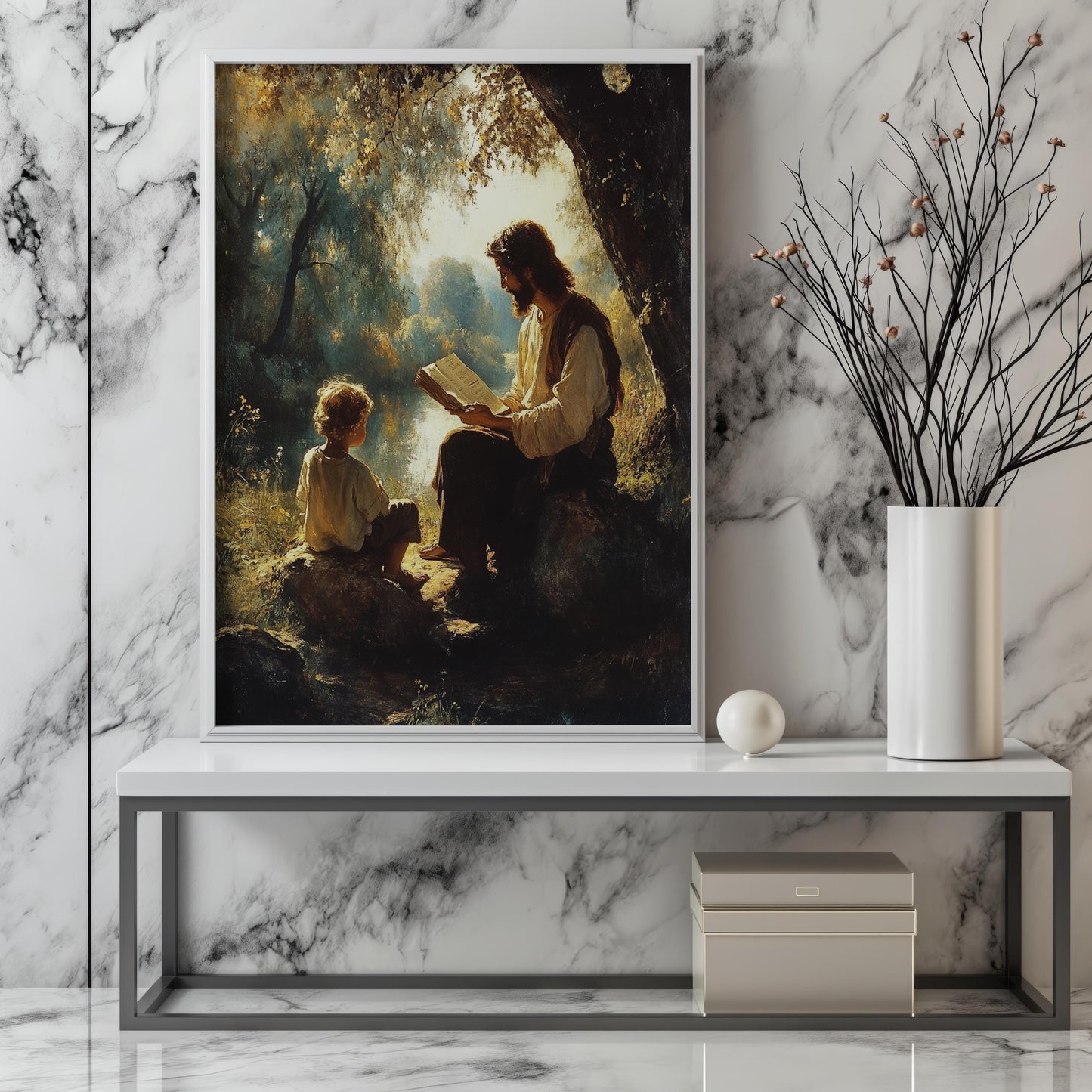 Jesus Teaching Child Wall Art | jesus wall art, Religious Gift , jesus wall art canvas, jesus wall art christmas, jesus wall decor