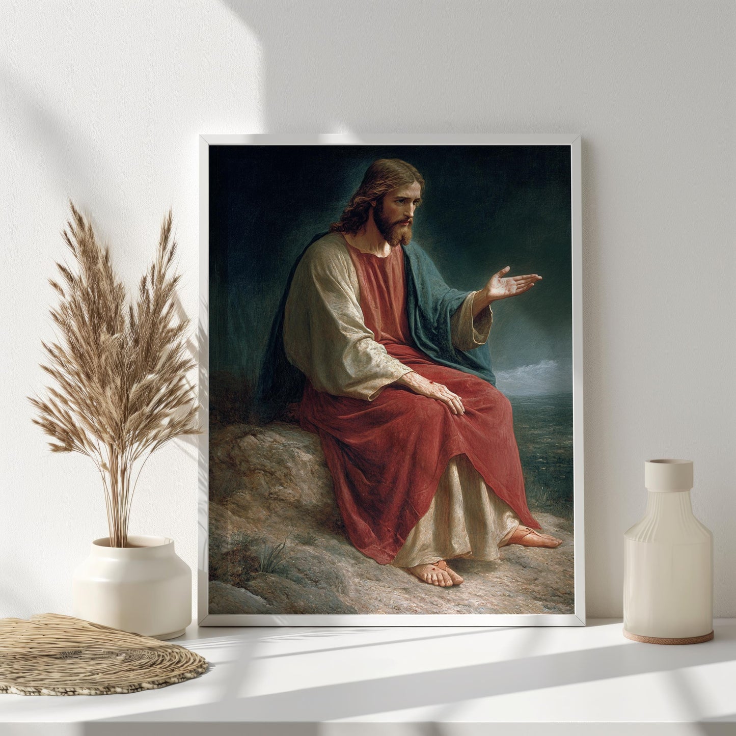 Jesus Classic Portrait Wall Art | jesus wall art, Religious Gift , jesus wall art canvas, jesus wall art christmas, christianity jesus