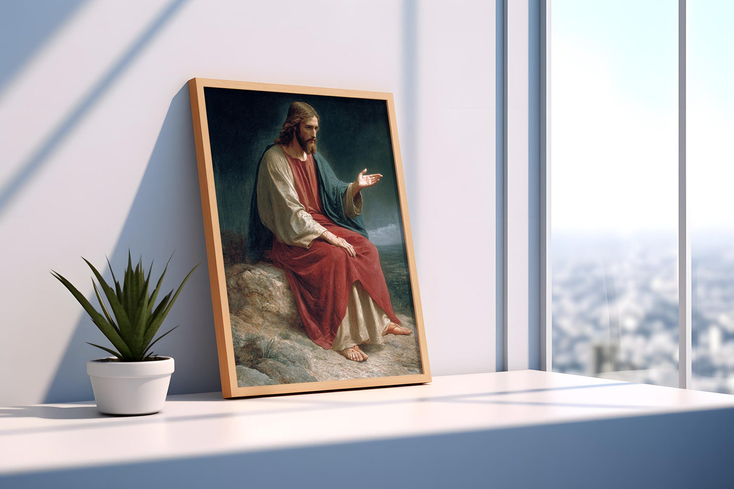 Jesus Classic Portrait Wall Art | jesus wall art, Religious Gift , jesus wall art canvas, jesus wall art christmas, christianity jesus