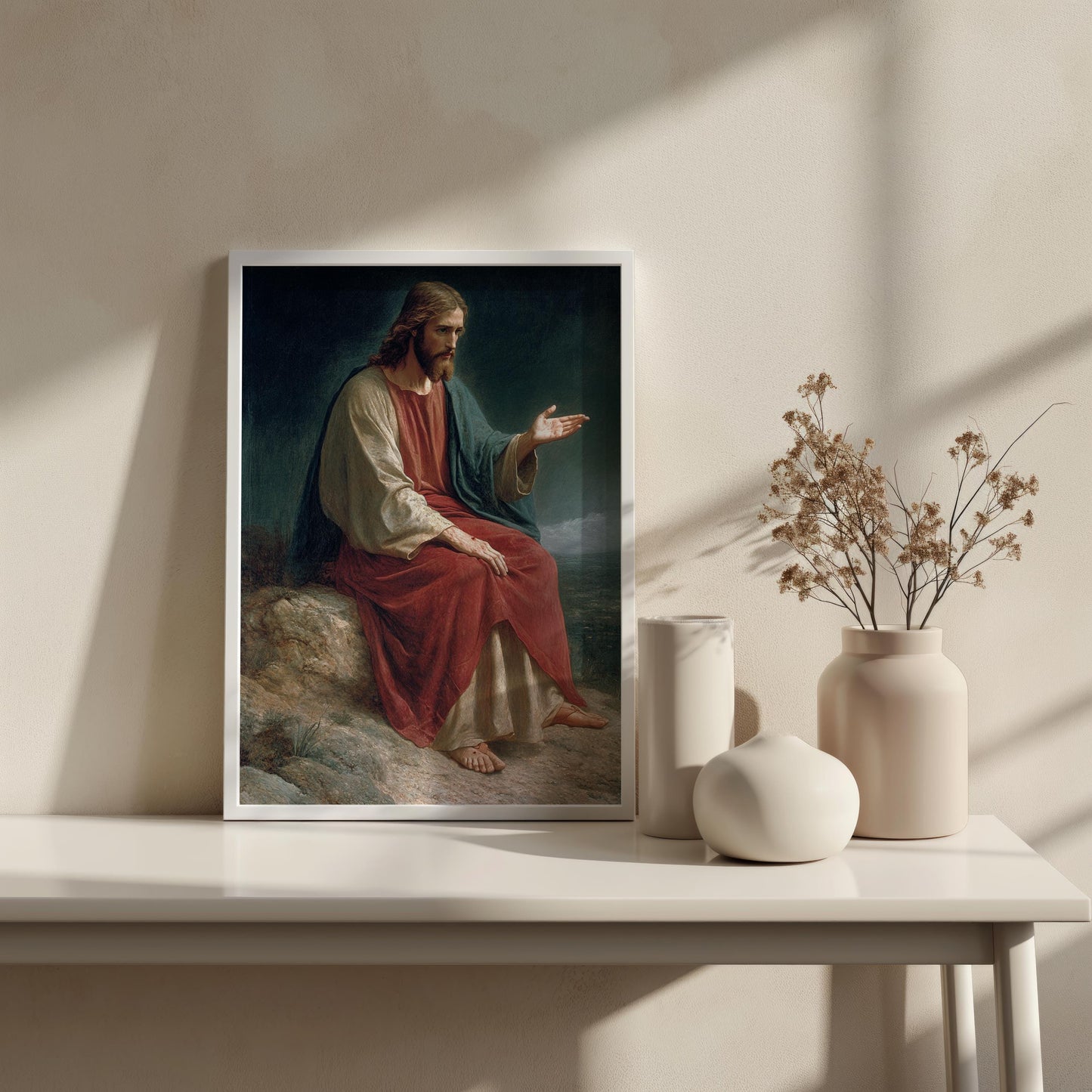 Jesus Classic Portrait Wall Art | jesus wall art, Religious Gift , jesus wall art canvas, jesus wall art christmas, christianity jesus