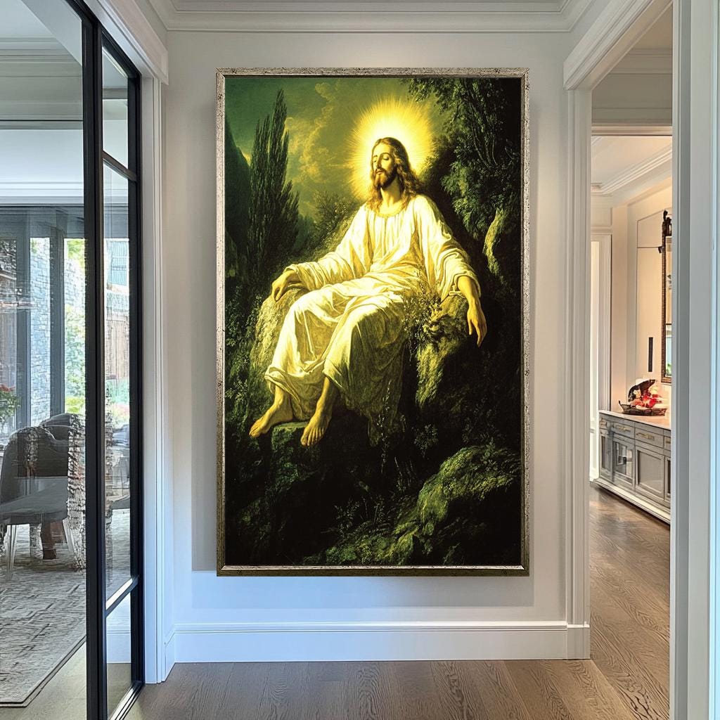 Jesus Peace Garden Wall Art | jesus wall art, Religious Gift , jesus wall art canvas, jesus wall art christmas, jesus wall decor