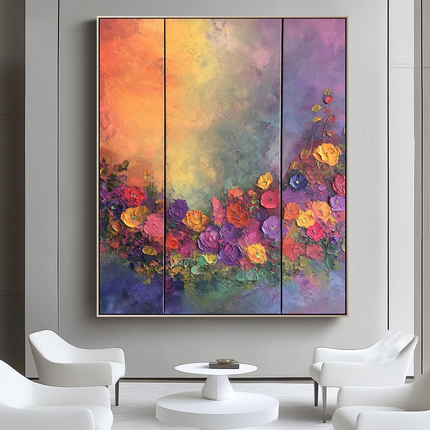 floral abstract canvas wall art | floral abstract wall art | abstract wall decor | abstract floral wall art | abstract flower wall art