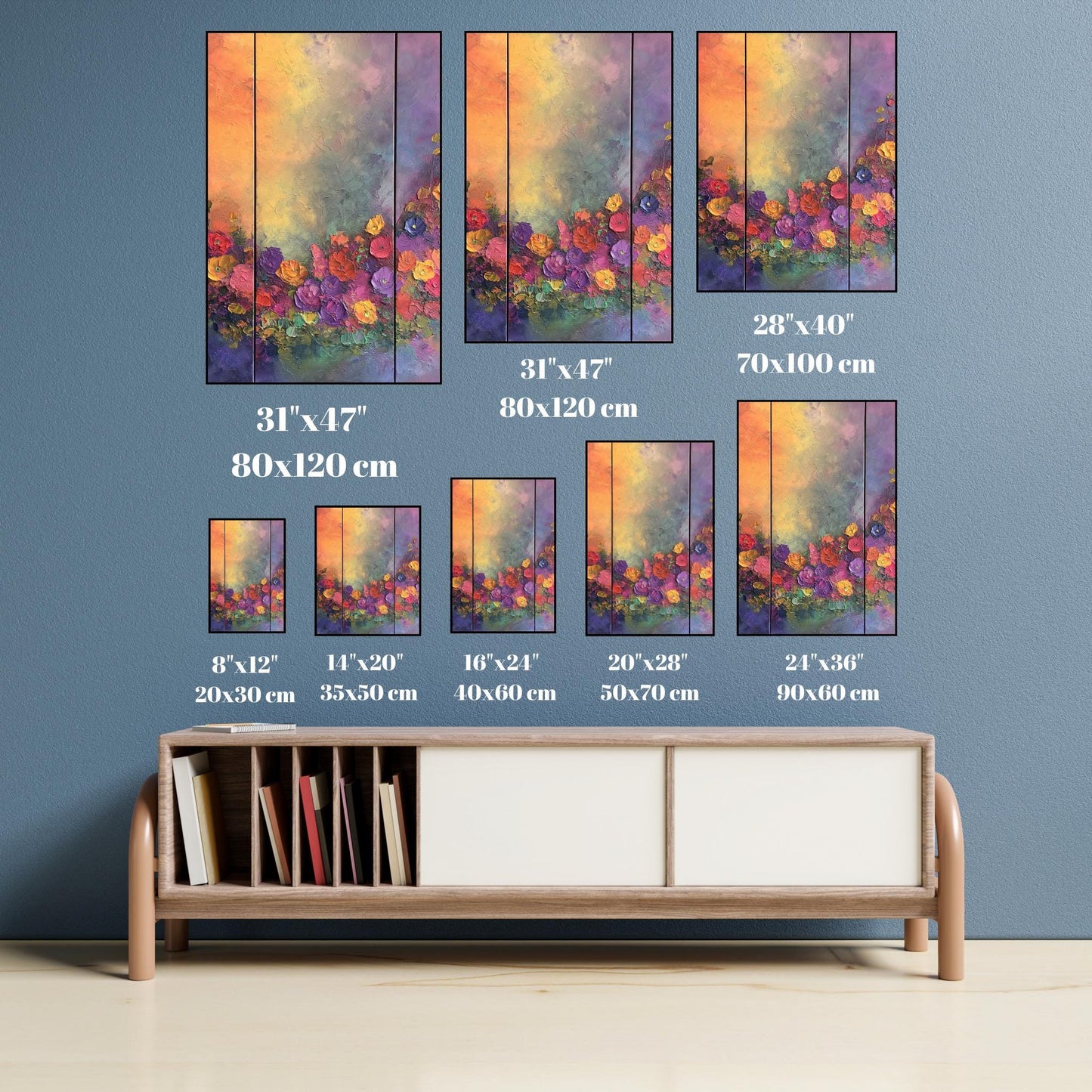 floral abstract canvas wall art | floral abstract wall art | abstract wall decor | abstract floral wall art | abstract flower wall art