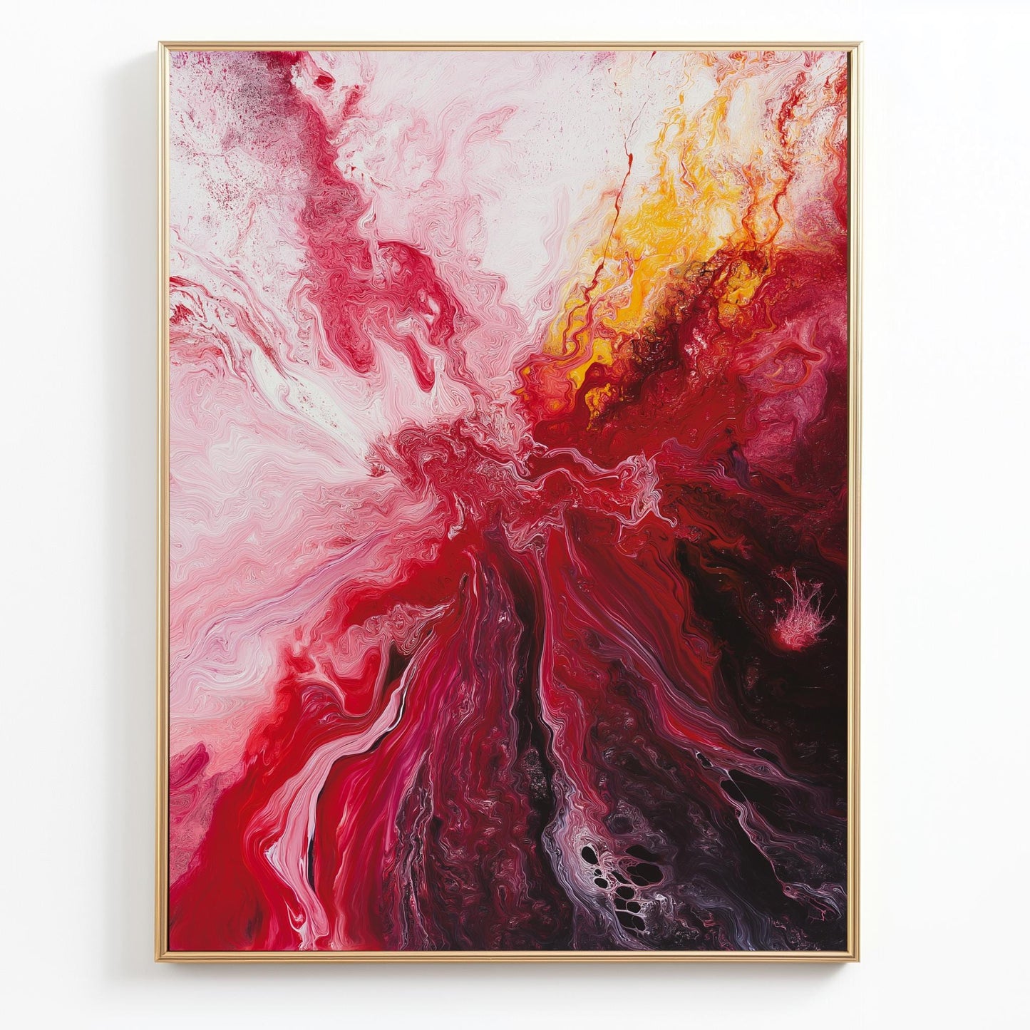 red abstract canvas wall art | abstract oil paintings on canvas wall art red | abstract wall art | abstract wall art framed | red wall art