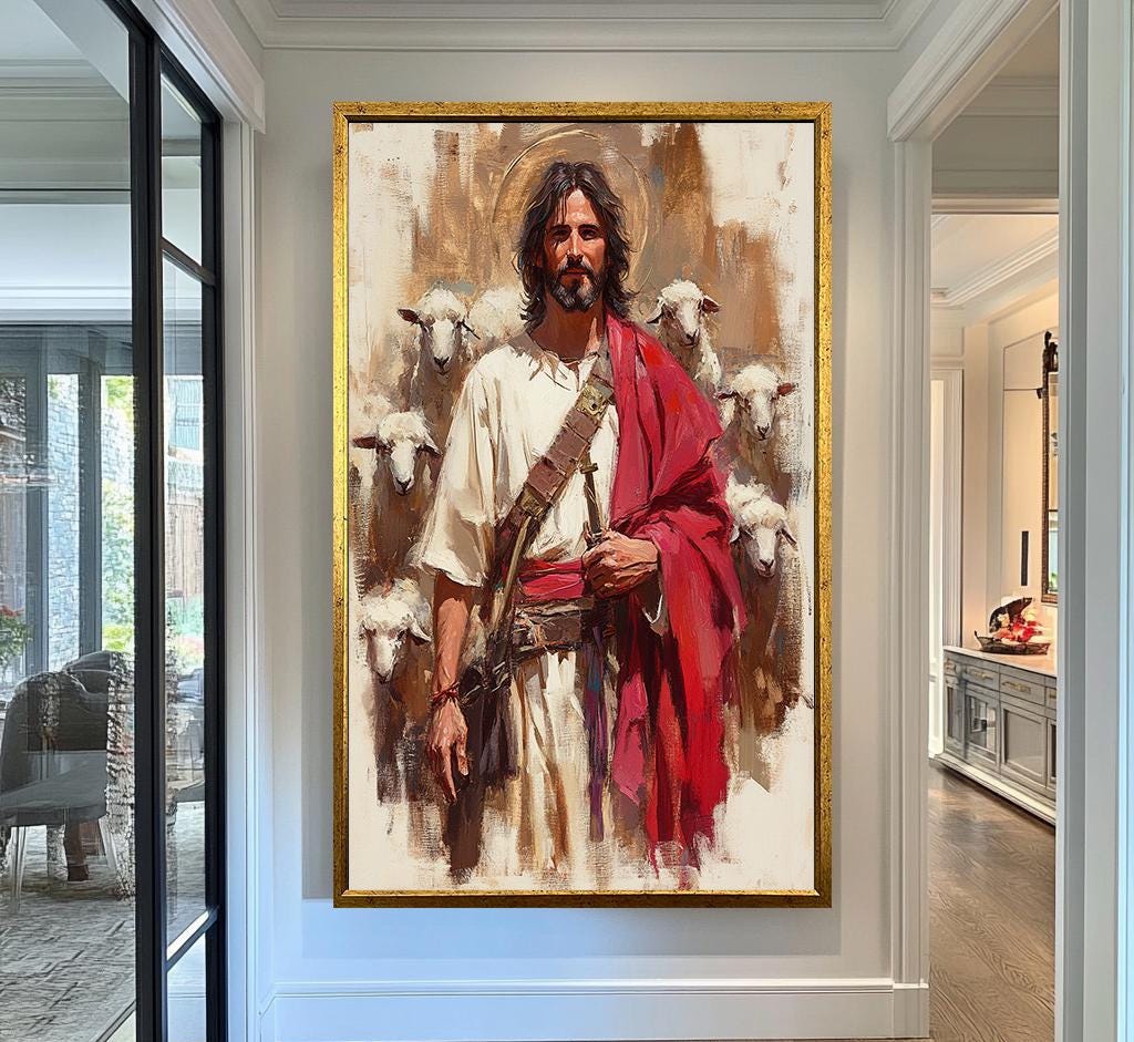 Jesus Wall Art | Religion Decor | Jesus Wall Decor | Religious Christian Canvas Print | Spiritual Faith Wall Decor | Christian Wall Art