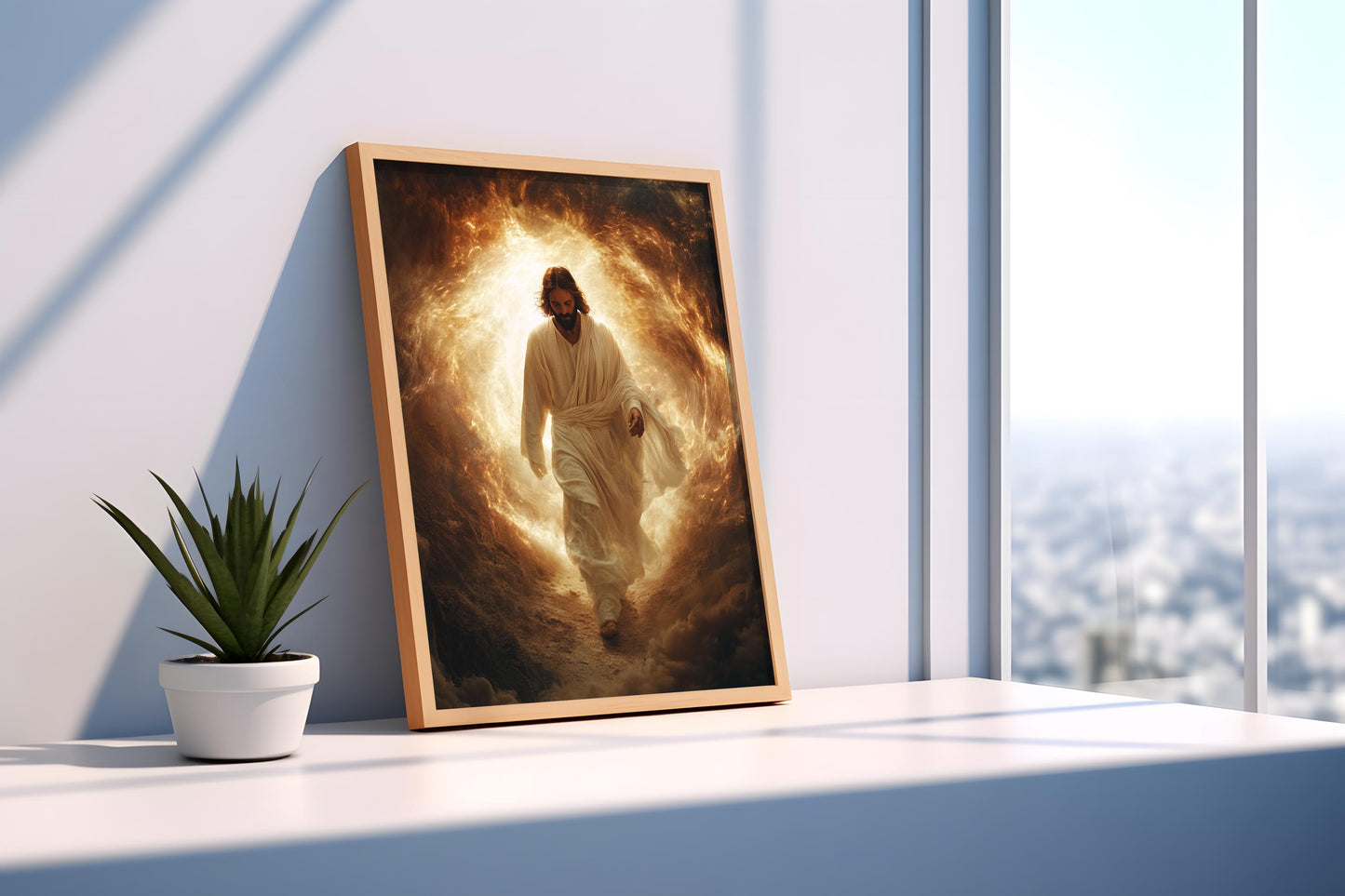 Jesus Canvas Wall Art | Christian Decor | Jesus Modern Canvas Print | Jesus Canvas Art Print | Jesus Poster, Jesus Frame Canvas | Jesus Art