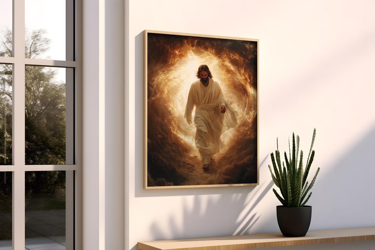 Jesus Canvas Wall Art | Christian Decor | Jesus Modern Canvas Print | Jesus Canvas Art Print | Jesus Poster, Jesus Frame Canvas | Jesus Art