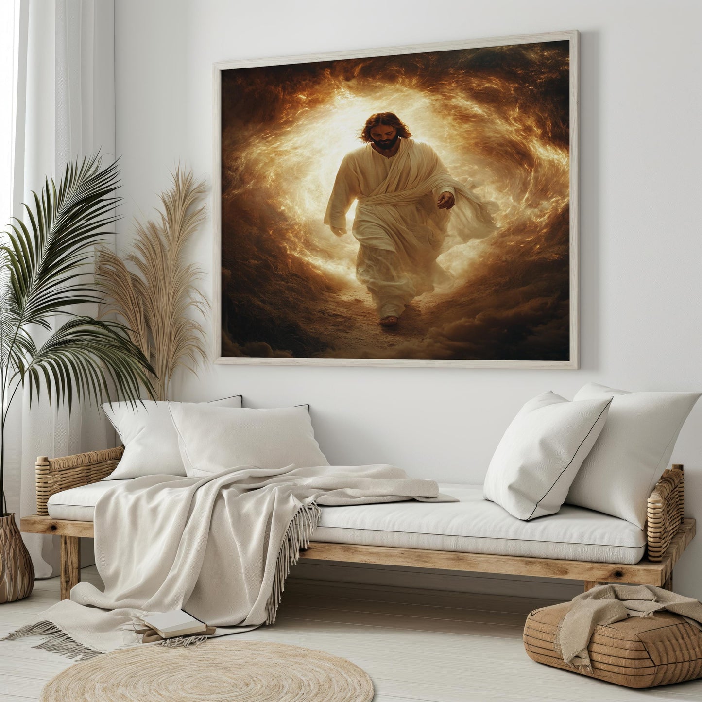 Jesus Canvas Wall Art | Christian Decor | Jesus Modern Canvas Print | Jesus Canvas Art Print | Jesus Poster, Jesus Frame Canvas | Jesus Art