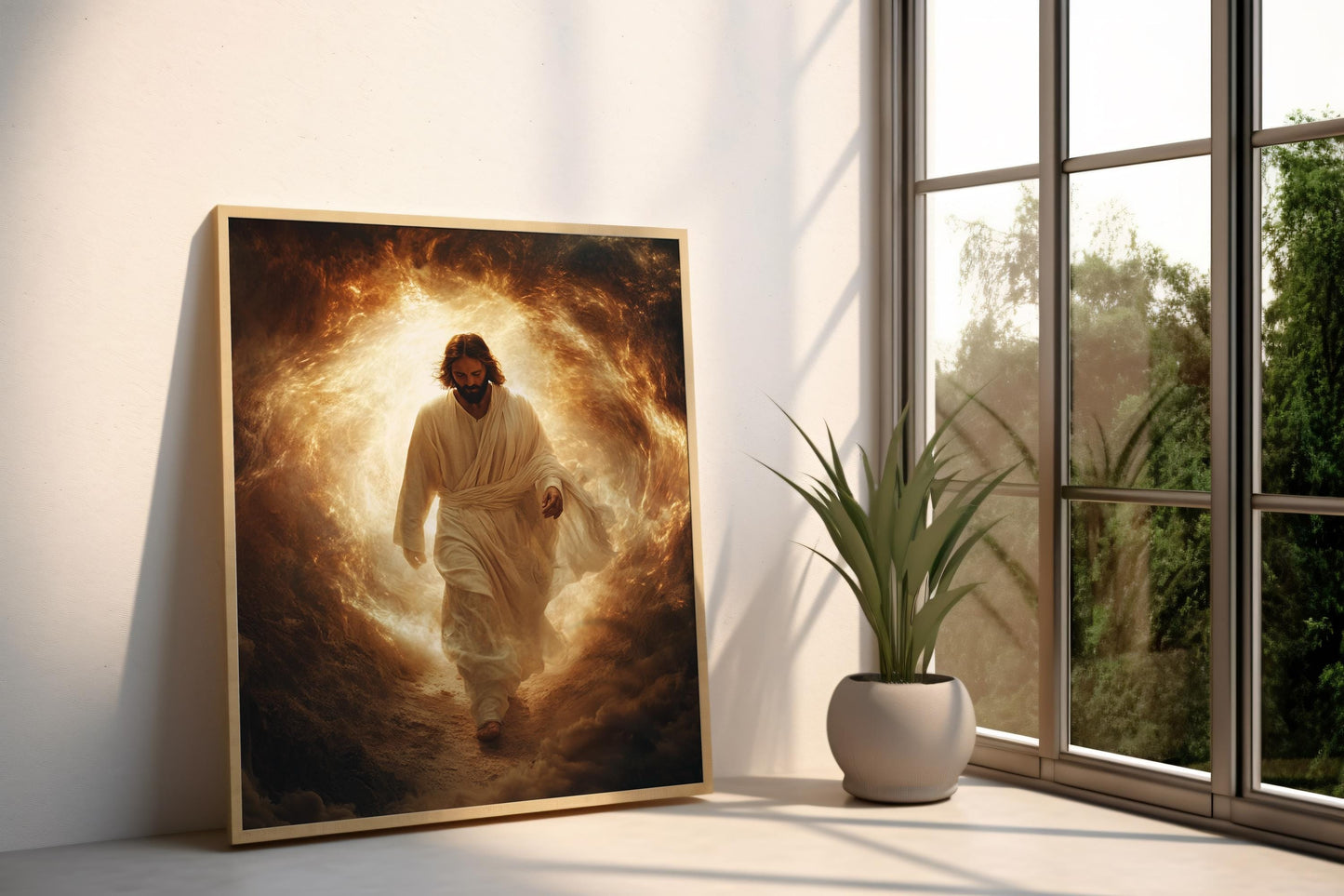 Jesus Canvas Wall Art | Christian Decor | Jesus Modern Canvas Print | Jesus Canvas Art Print | Jesus Poster, Jesus Frame Canvas | Jesus Art