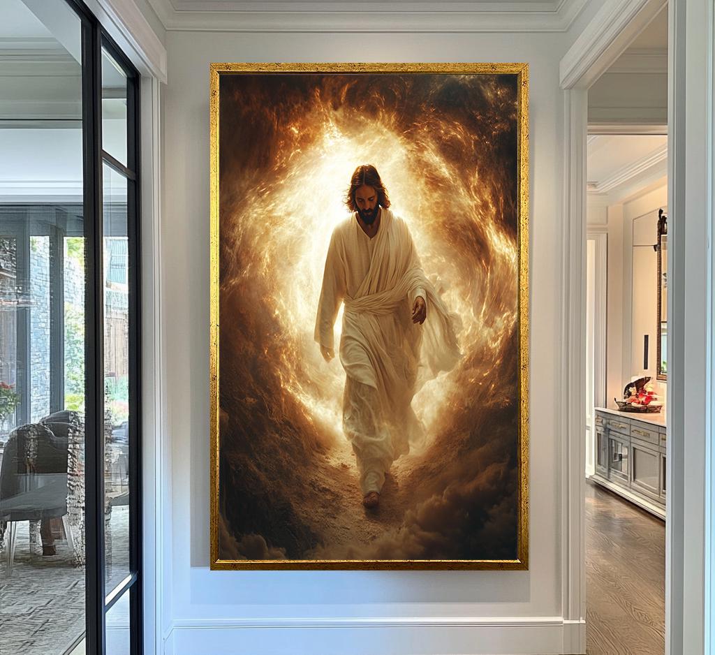 Jesus Canvas Wall Art | Christian Decor | Jesus Modern Canvas Print | Jesus Canvas Art Print | Jesus Poster, Jesus Frame Canvas | Jesus Art