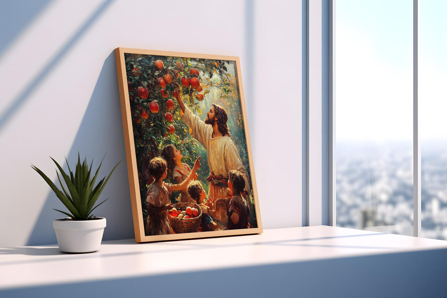 Jesus Apple Tree Wall Art | jesus wall art, Religious Kitchen Gift , jesus wall art canvas, jesus wall art christmas, jesus wall decor