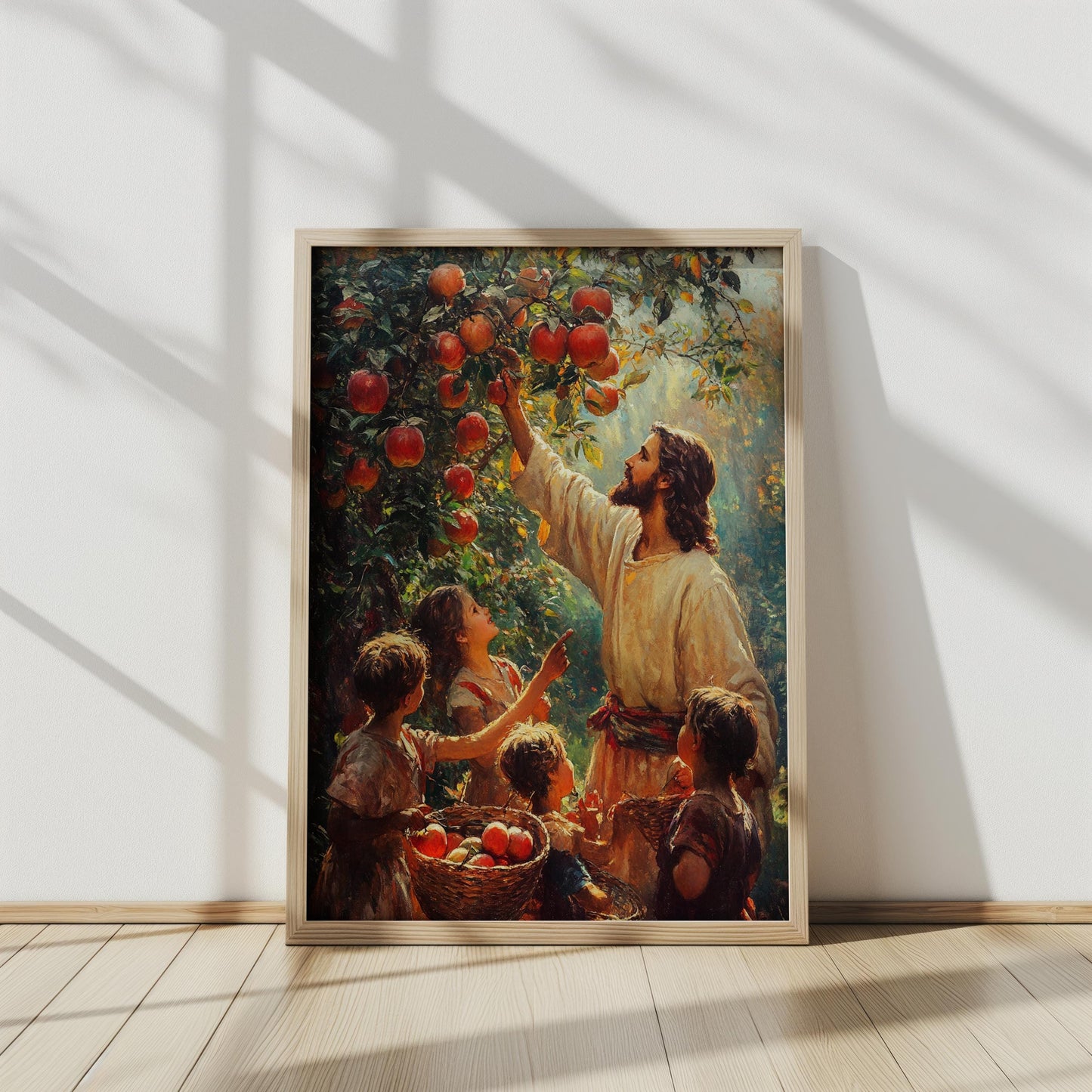 Jesus Apple Tree Wall Art | jesus wall art, Religious Kitchen Gift , jesus wall art canvas, jesus wall art christmas, jesus wall decor