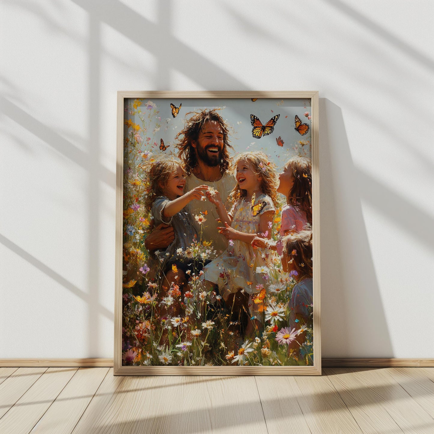 Jesus Children Butterfly Wall Art | jesus wall art, Religious  Gift , jesus wall art canvas, jesus wall art christmas, jesus wall decor