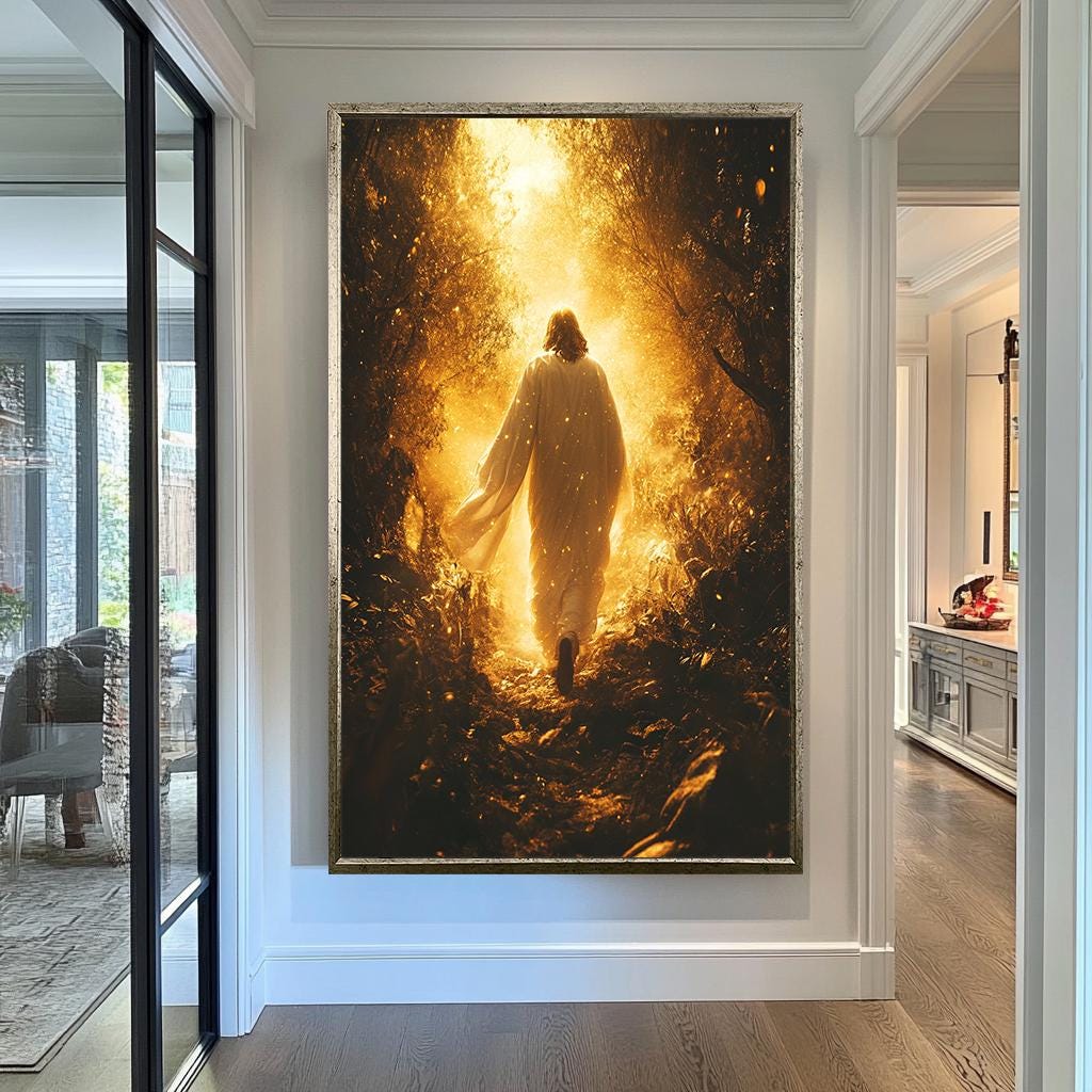 Jesus Golden Light Wall Art | jesus wall art, Religious Gift , jesus wall art canvas, jesus wall art christmas, jesus wall decor