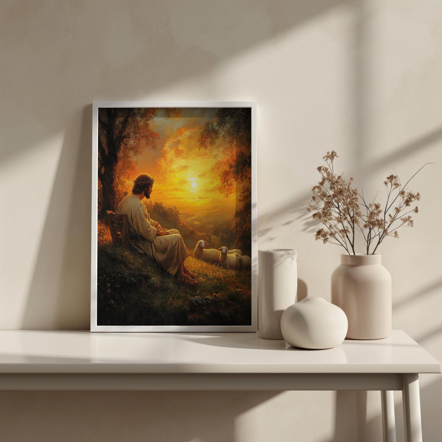 Jesus Sunset Rest Wall Art | jesus wall art, Religious Gift , jesus wall art canvas, jesus wall art christmas, jesus wall decor