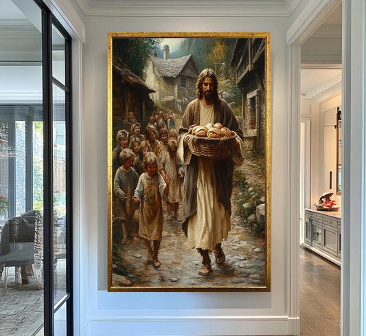 Jesus and the Children Wall Art | jesus wall art, Religious Gift , jesus wall art canvas, jesus wall art christmas, jesus wall decor