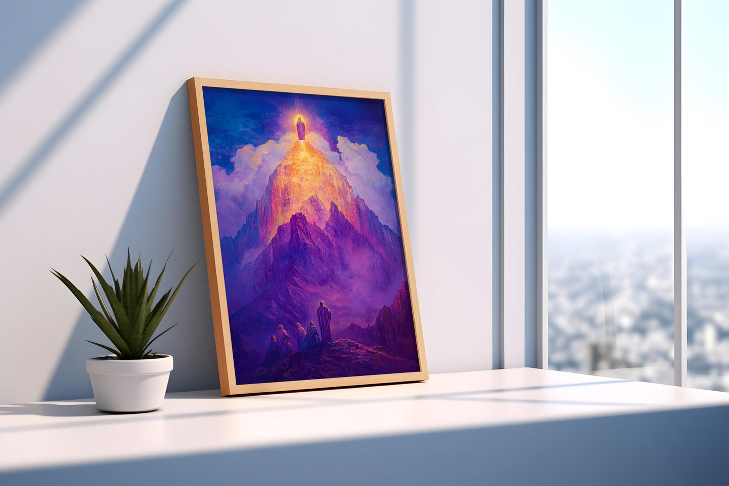 Holy Mountain Vision Wall Art | mountainerring art | Religious Gift | mountaineers wall art | jesus wall art christmas, jesus wall decor