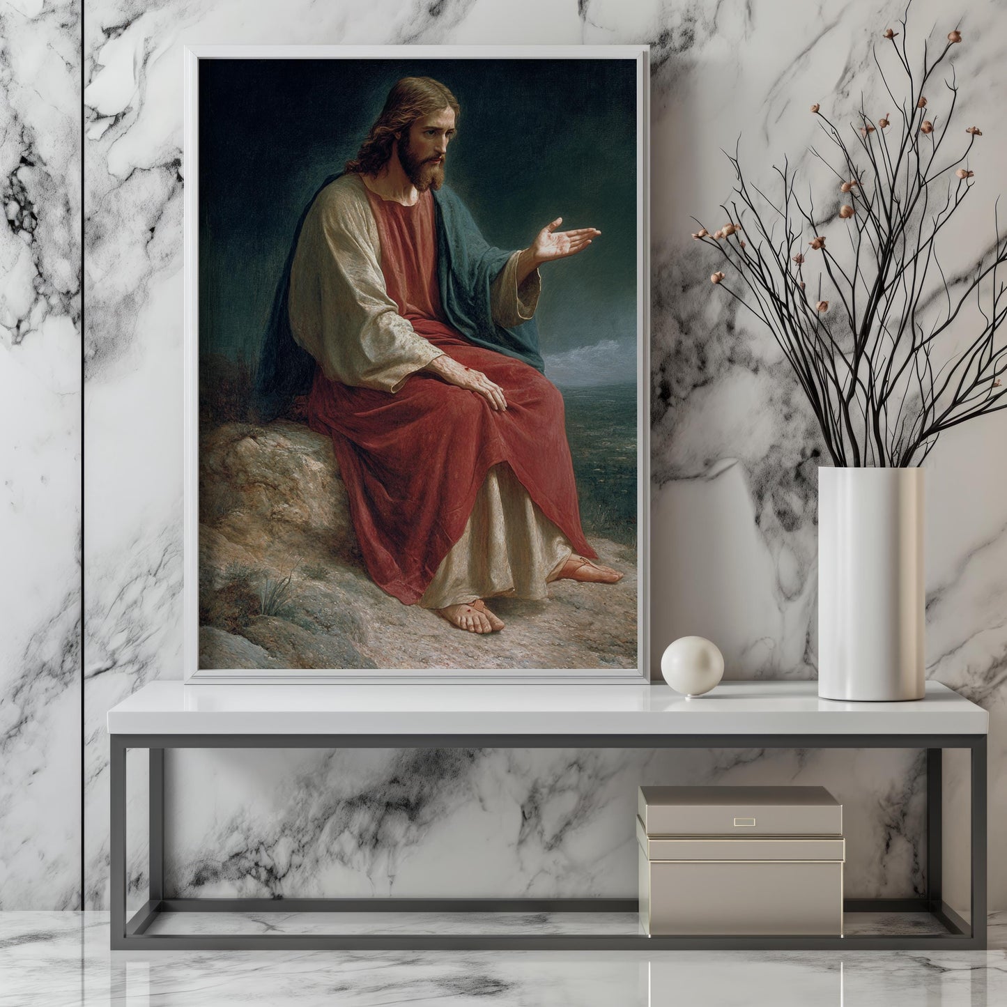 Jesus Classic Portrait Wall Art | jesus wall art, Religious Gift , jesus wall art canvas, jesus wall art christmas, christianity jesus