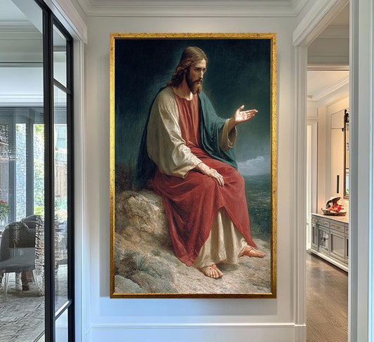 Jesus Classic Portrait Wall Art | jesus wall art, Religious Gift , jesus wall art canvas, jesus wall art christmas, christianity jesus