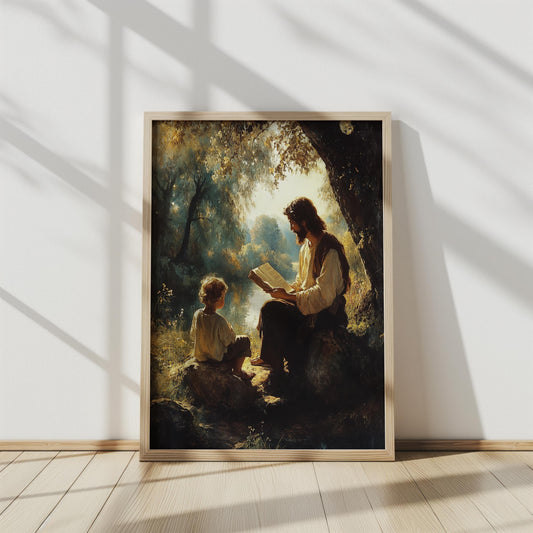 Jesus Teaching Child Wall Art | jesus wall art, Religious Gift , jesus wall art canvas, jesus wall art christmas, jesus wall decor