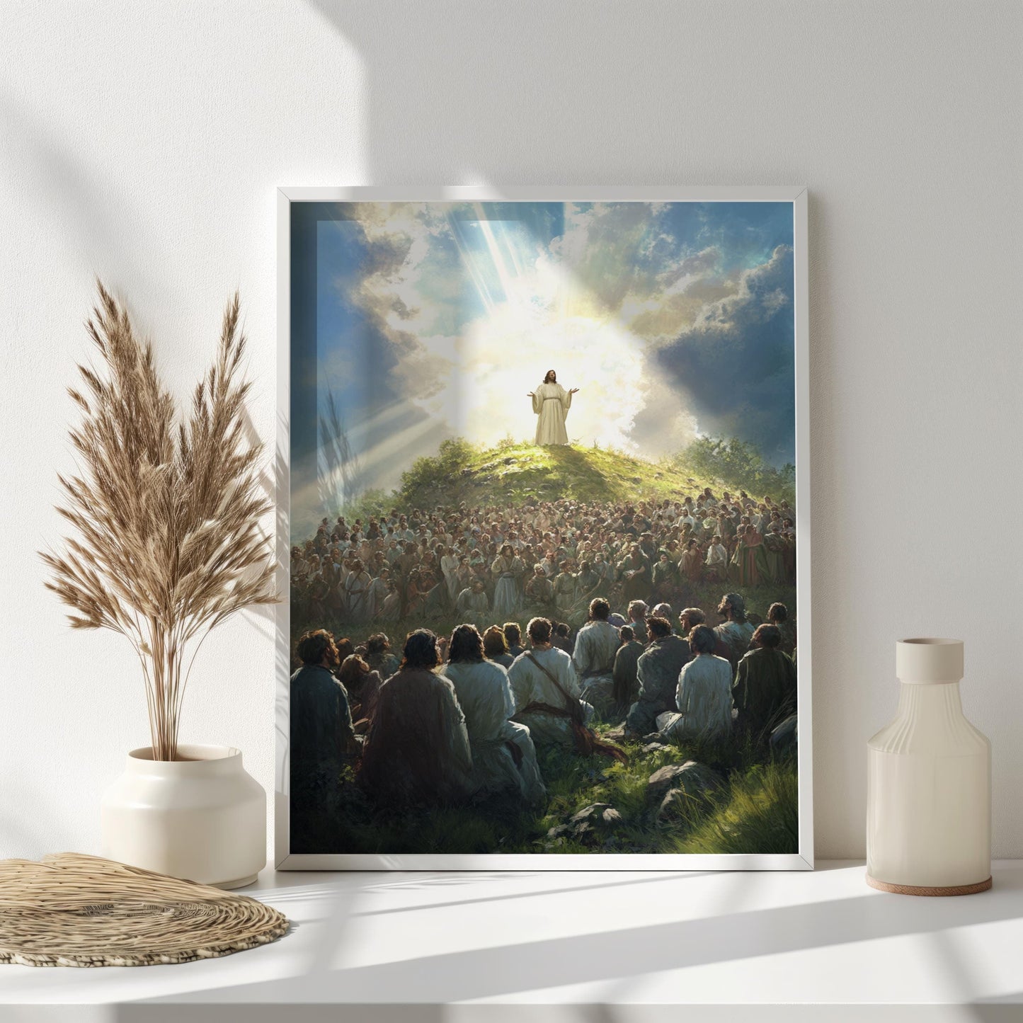 Sermon on Mount Wall Art | jesus wall art, Religious Gift , jesus wall art canvas, jesus wall art christmas, jesus wall decor